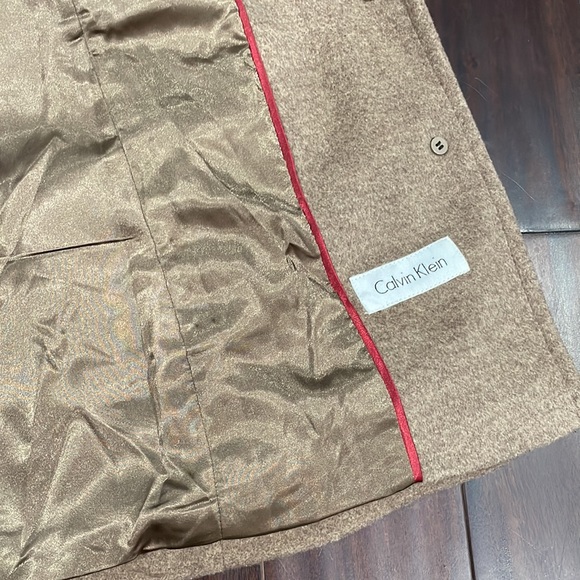 Calvin Klein Beige Wool Peacoat - Picture 12 of 13